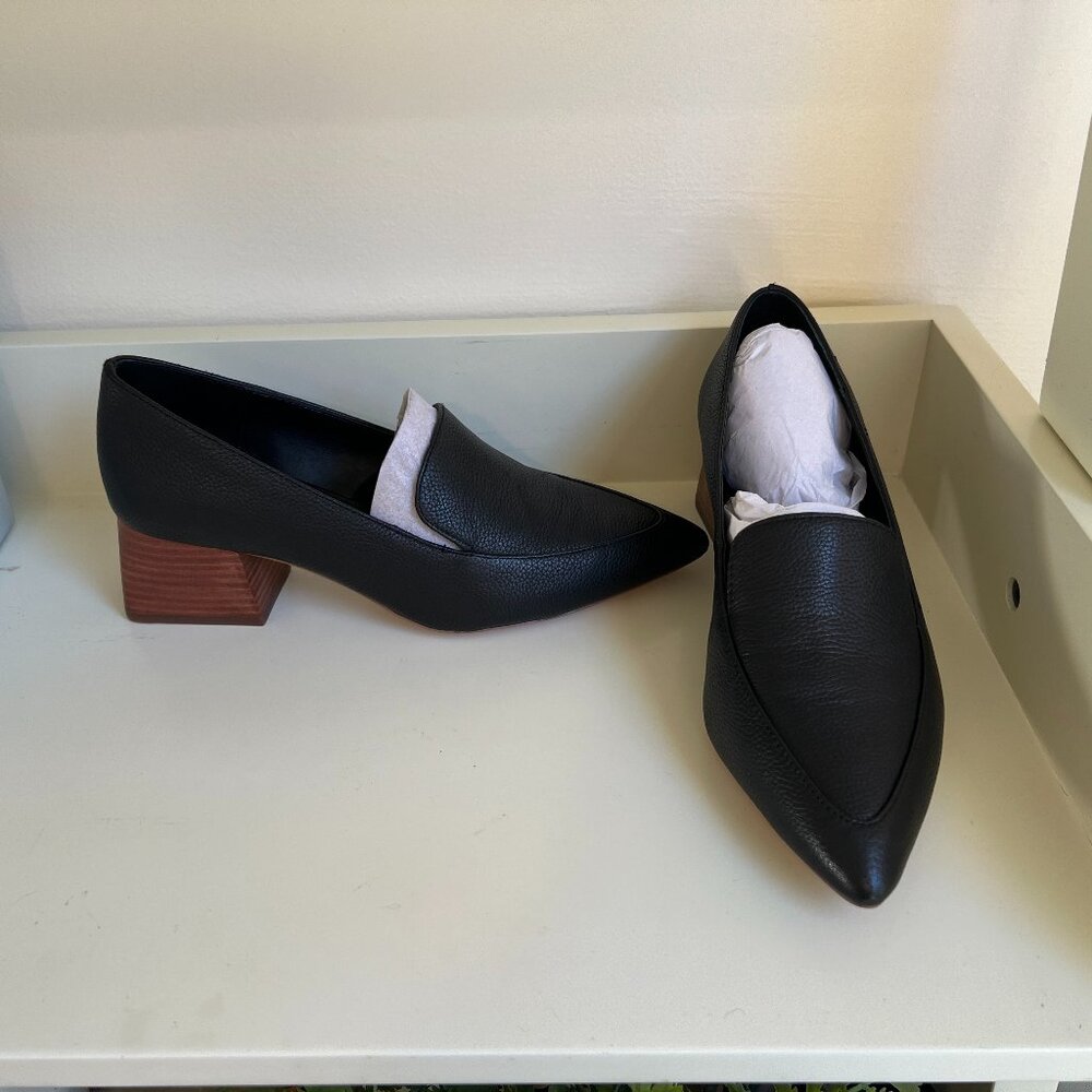 Sole Society So-Marty Black Cow Milled 7M